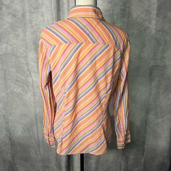 Tommy Hilfiger Orange, Yellow, Blue, White etc. Colorful Pastel Button Down - 12 - Picture 5 of 12